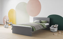 Flair Wizard Small Double Grey Bed Frame Complete with Mattress and duvet set and FREE Delivery
